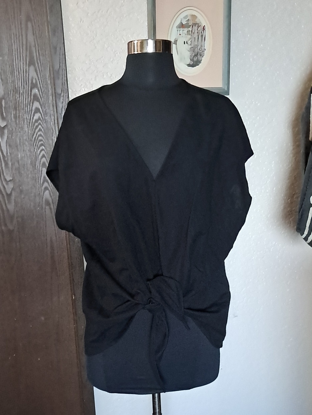 Zara Tie Front Blouse